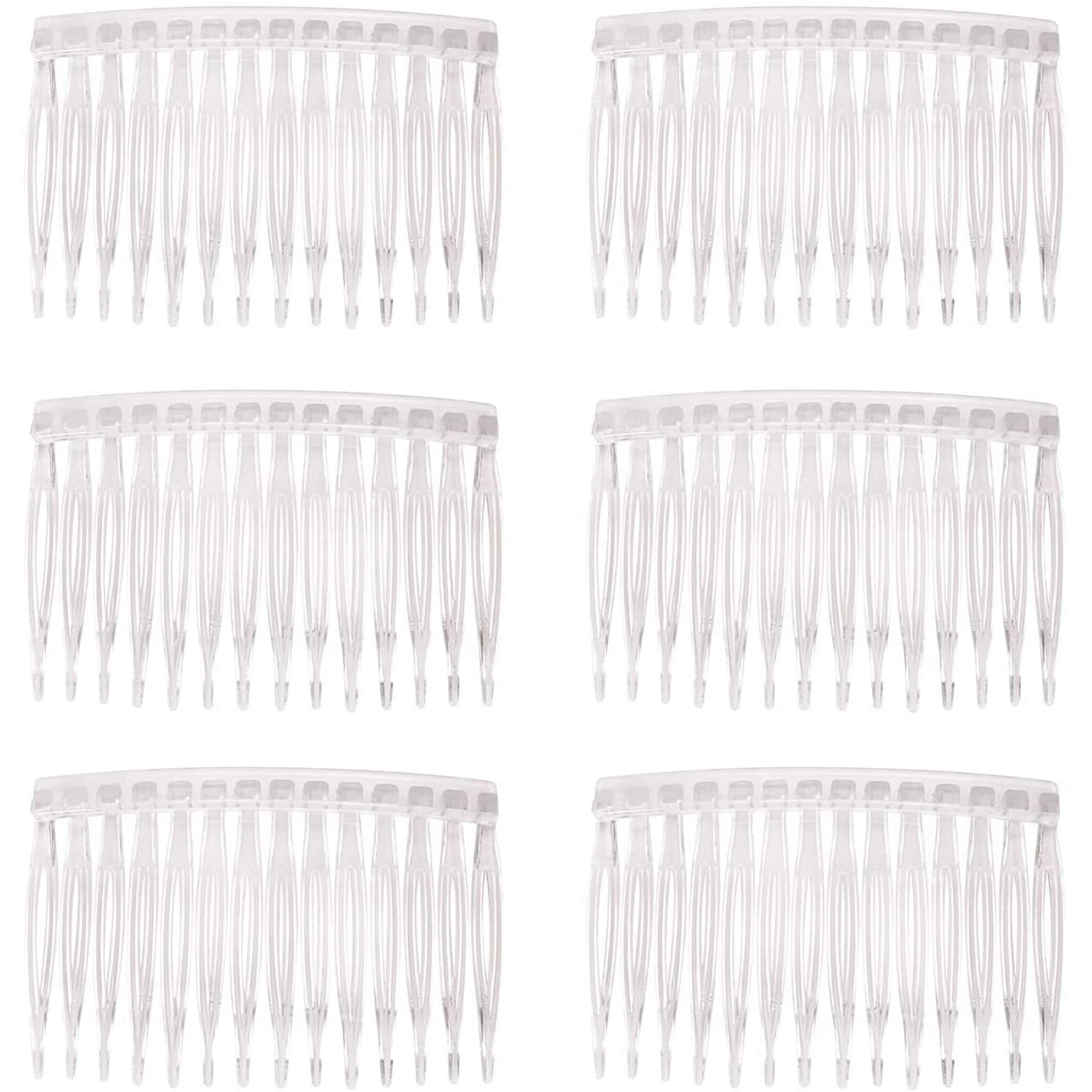 6 Pcs Metal Hair Combs Clips Comb Slides 30 Teeth DIY Women Hair Accessories 